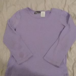 Long sleeve shirt lavender and black tights
